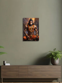 Hanuman Divine Metal Poster