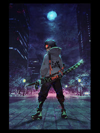 Ninja Anime Metal Poster