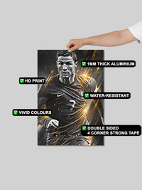 Ronaldo Artwork Metal Poster