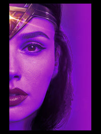 Wonder Women Face Metal Poster