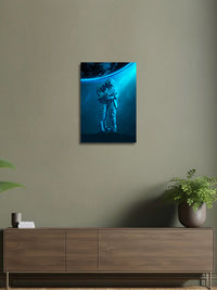 Couple in Space Metal Poster