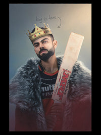 The King Kohli Metal Poster